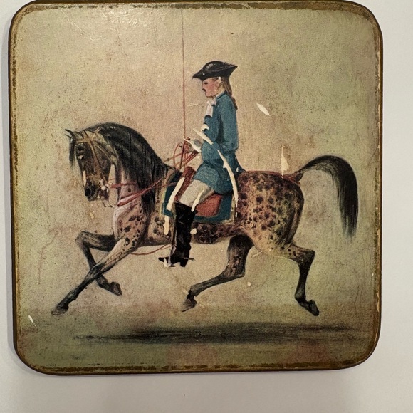 Vintage Pimpernel Equestrian Themed Coasters Set - Picture 6 of 8